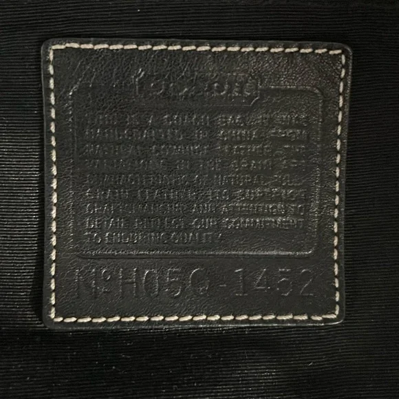 Coach H05Q-1452 Vintage Soho Slim Duffle Shoulder Crossbody Bag Black EUC - Picture 4 of 15